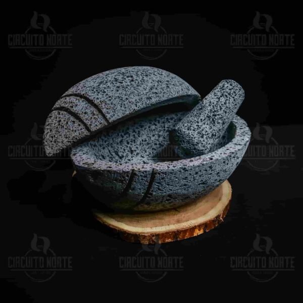 Molcajete Superbowl Doble 8" - Image 2