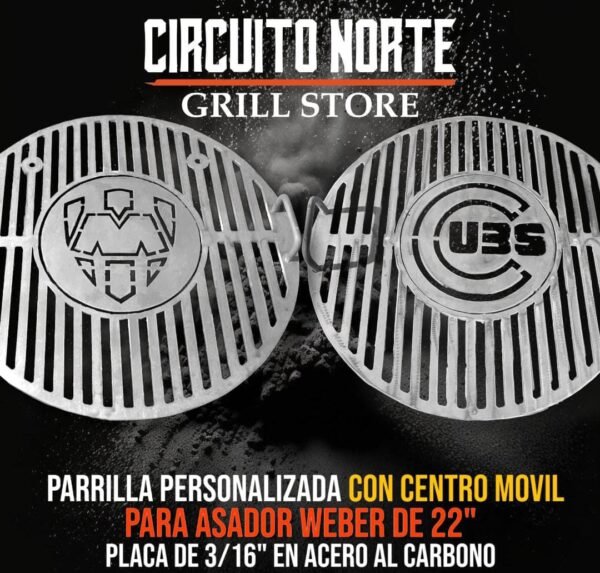 Parilla Personalizada para Weber 22¨